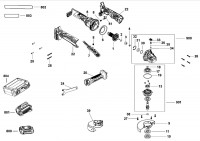 Stanley SFMCG700-XJ Type H1 Angle Grinder Spare Parts